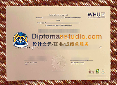 WHU – Otto Beisheim School of Management Urkunde