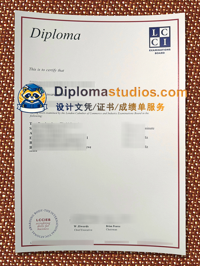 LCCI Certificate